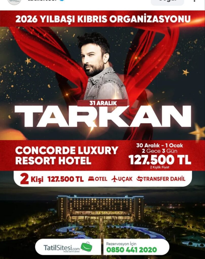 Tarkan concert on Cyprus