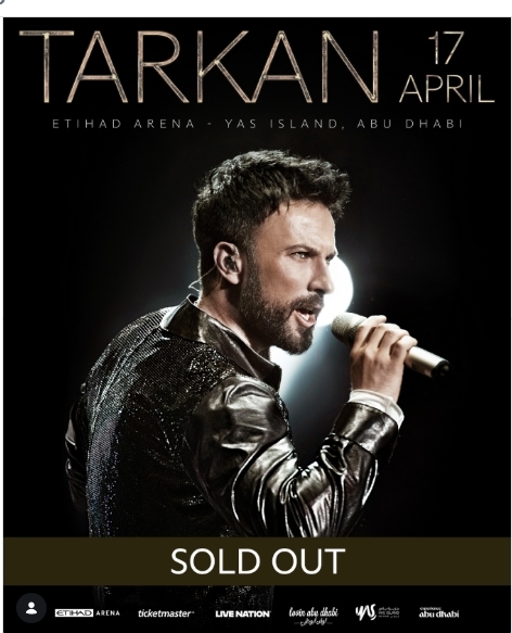Tarkan sold out Abu Dhabi