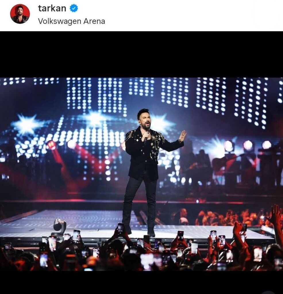 Tarkan's concert Volkswagen Arena Istanbul 2026-02-04
