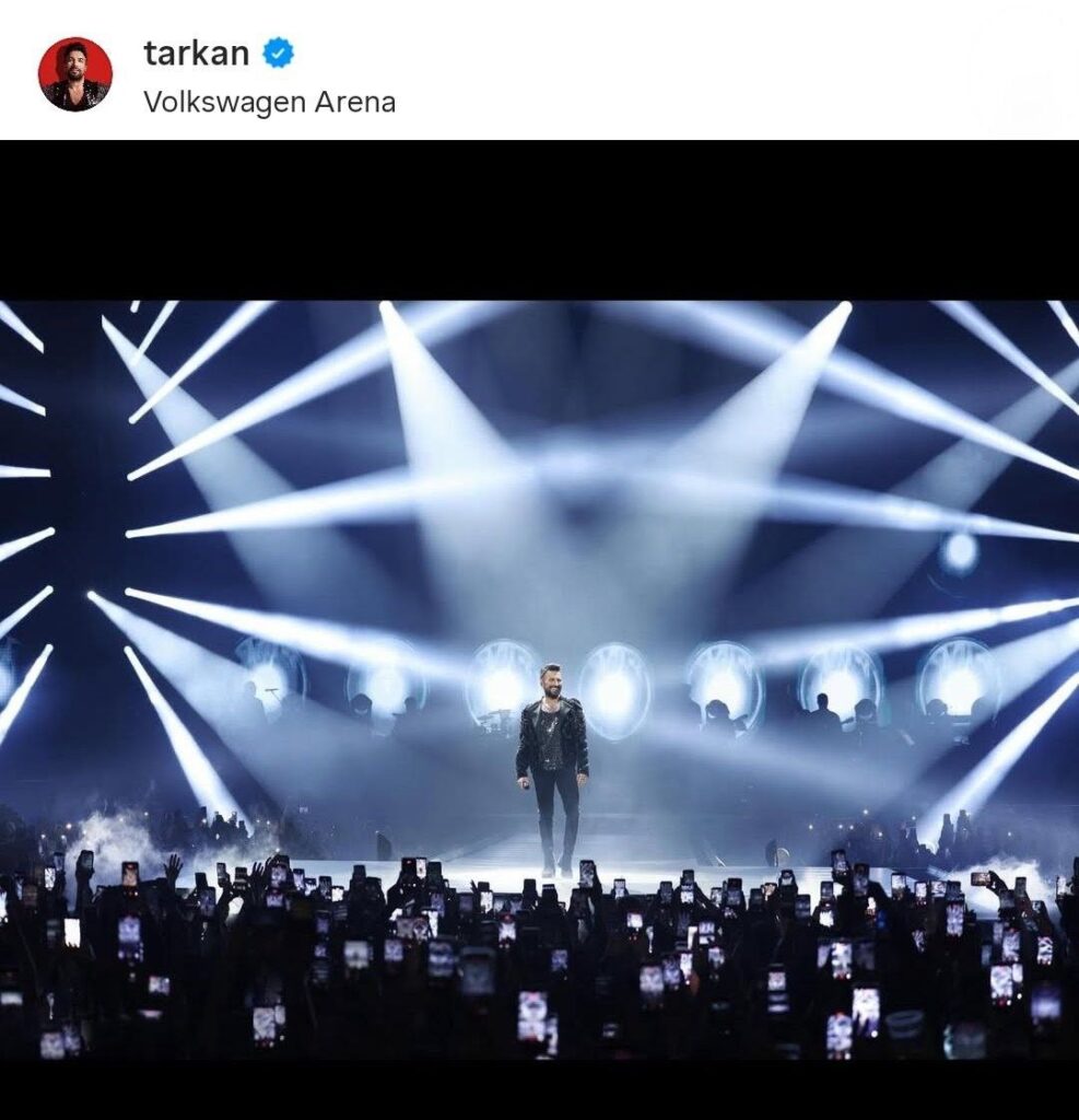 Tarkan's concert Volkswagen Arena Istanbul 2026-02-04