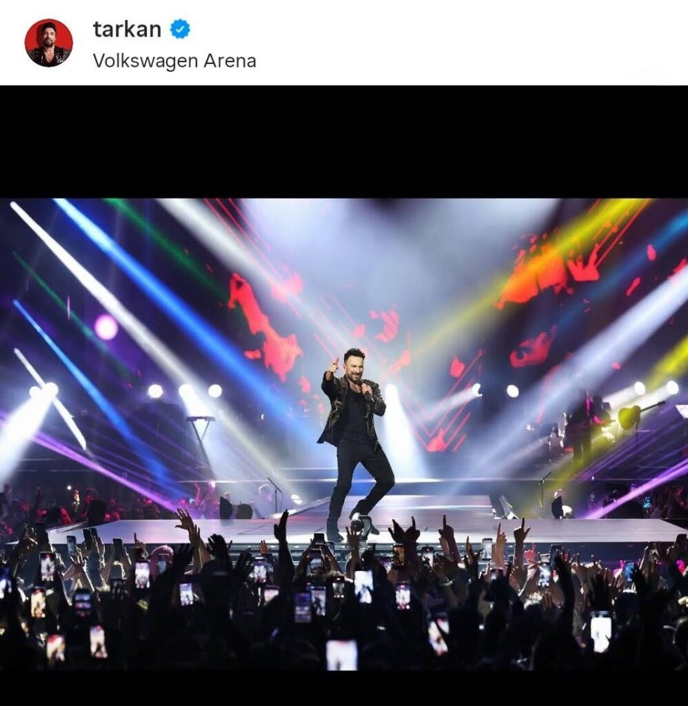 Tarkan's concert Volkswagen Arena Istanbul 2026-02-04