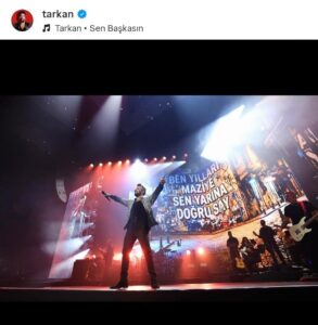 Tarkan's concert Volkswagen Arena Istanbul 2026-02-04