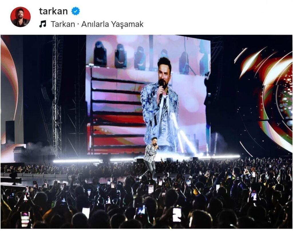 On June 13, 2026, megastar Tarkan performed at a massive private concert at Istanbul Park, organized by Garanti BBVA to celebrate their 80th anniversary. 