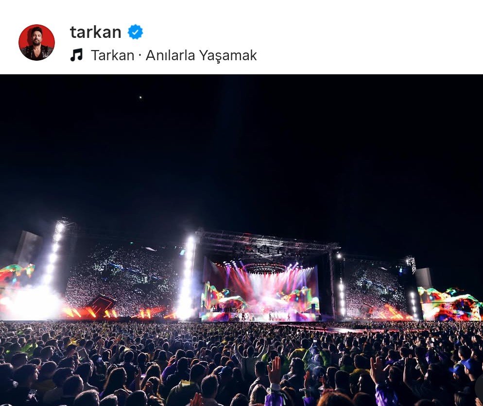 concert at Istanbul Park, organized by Garanti BBVA